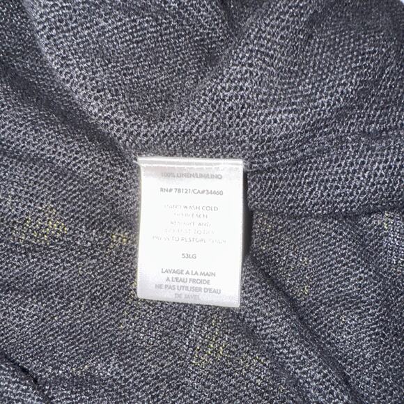 Eileen Fisher Petite Knit Linen Black Cardigan Size Petite M - Picture 12 of 12